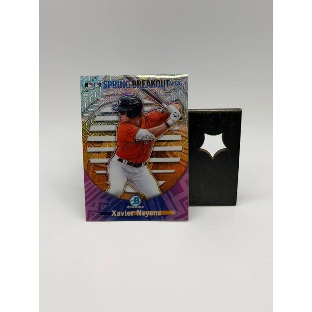 2026 Bowman Chrome Xavier Neyens Spring Breakout Mojo Refractor Astros